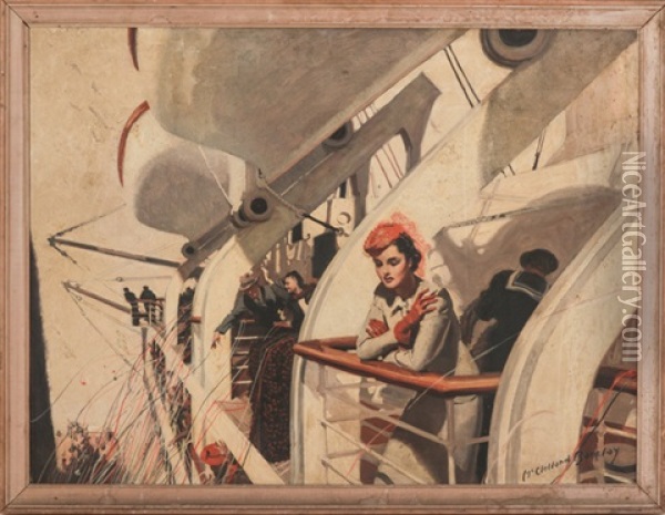 Bon Voyage, Illustration Oil Painting - Mcclelland Barclay