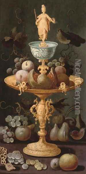 Grapes Oil Painting - Artus Claessens