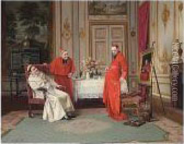 French, B. 1872 Oil Painting - Victor Marais-Milton