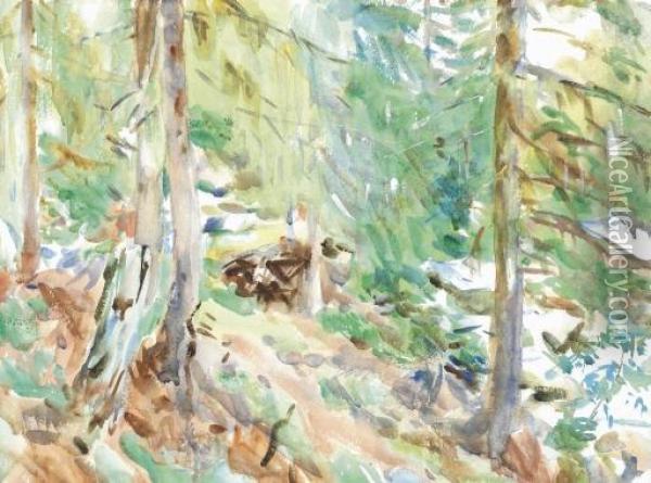 Val D'aosta, Purtud Oil Painting - John Singer Sargent