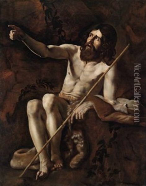 Johannes Der Taufer Oil Painting - Giovanni Battista Caracciolo