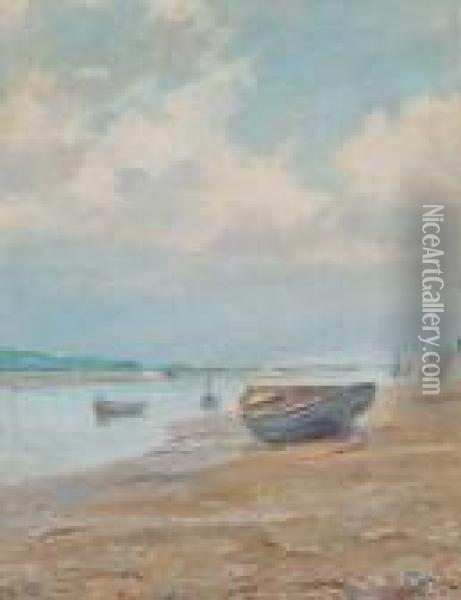 River Canche, Etaples, France Oil Painting - Reynolds Beal