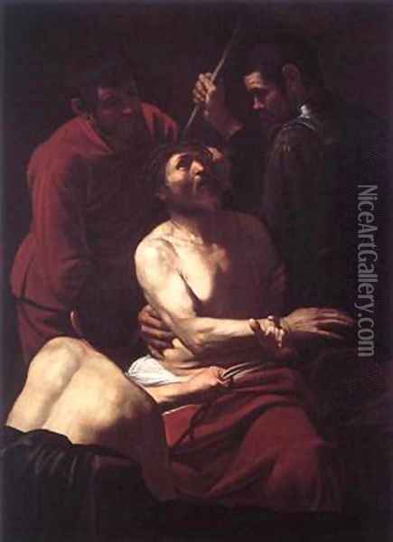 The Crowning with Thorns2 Oil Painting - Michelangelo Merisi Da Caravaggio