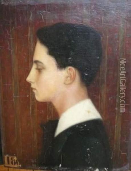 Portrait De Monsieur R.n. De Profil Oil Painting - Fernand Maillaud