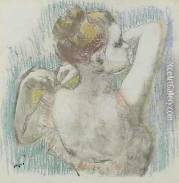 Danseuse, buste Oil Painting - Edgar Degas