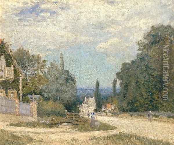Route from Louveciennes Oil Painting - Alfred Sisley