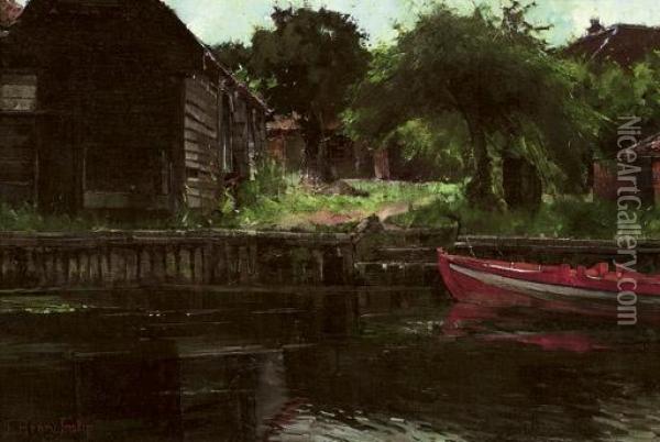 A Summer's Day On The River Oil Painting - John Henry Inskip