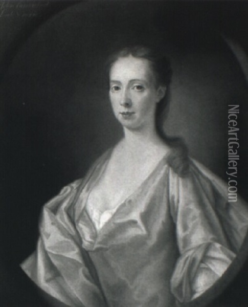 Portrait Of Helen Carmichael, Lady Durie Oil Painting - William Mosman