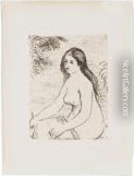 Girl Oil Painting - Pierre Auguste Renoir