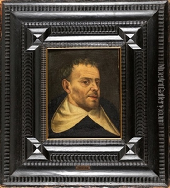 Fraile Trinitario O Dominico Oil Painting - Luis Tristan De Escamilla