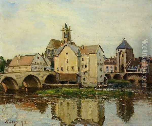 Moret-sur-Loing, Morning Oil Painting - Alfred Sisley