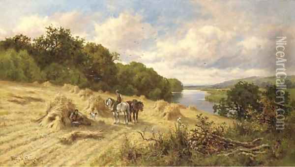 The midday rest Oil Painting - Henry Hillier Parker