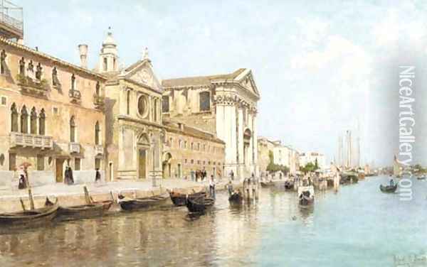 The Gesuiti, Venice Oil Painting - Rafael Senet y Perez