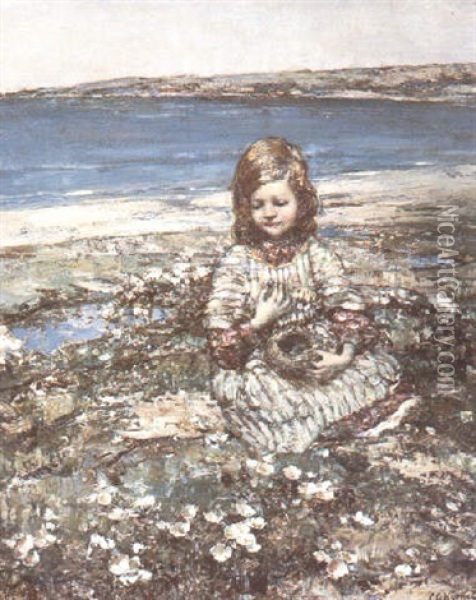 The Bird Nest, Brighouse Bay Oil Painting - Edward Atkinson Hornel