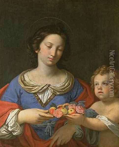 St Dorothy Oil Painting - Ludovico Lana