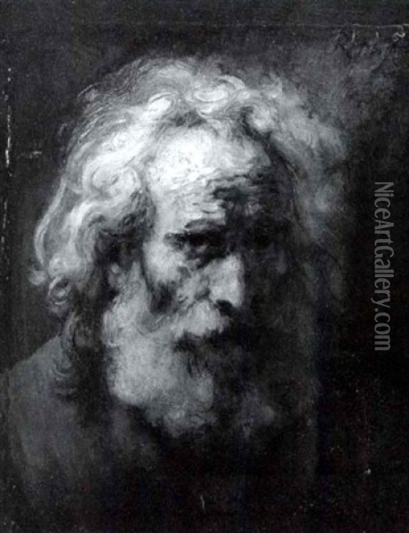 Portrait Of An Elderly Bearded Man Oil Painting -  Rembrandt van Rijn