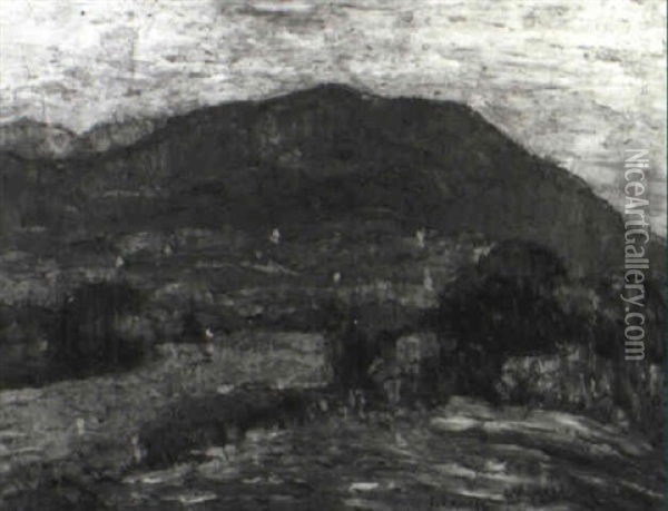 Hill Near Woodstock Oil Painting - Ernest Lawson