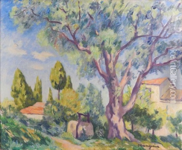 Le Puits De La Ferme Olivier, Saint Tropez Oil Painting - Henri Charles Manguin