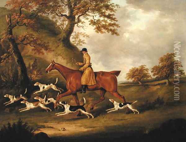 Huntsman and Hounds, 1809 Oil Painting - John Nost Sartorius