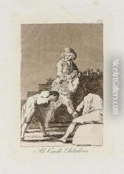 Al Conde Palatino; And Ya Es Hora (delteil 70, Harris 68; D.117, H.115) Oil Painting - Francisco De Goya y Lucientes