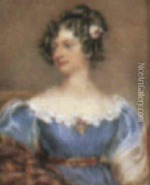 Mrs William Walker, Nee Elizabeth Reynolds (1800-1876) Oil Painting - Eliza Sharpe