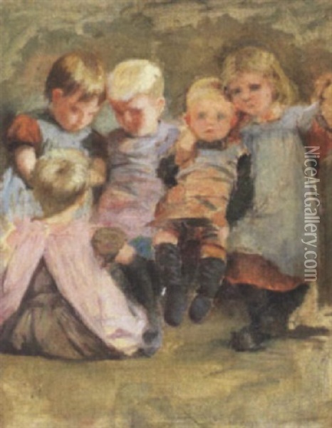 Legende Born Oil Painting - Emilie (Caroline E.) Mundt