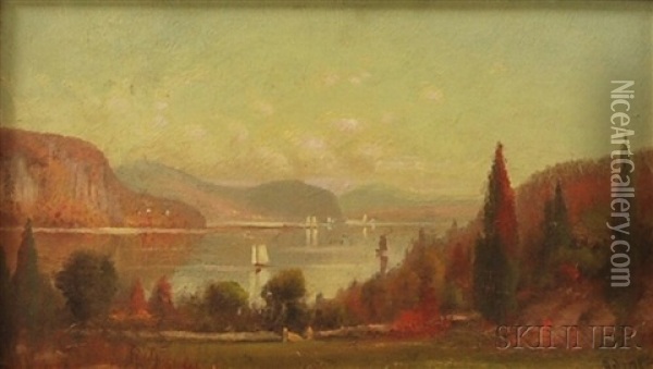Hudson River View Oil Painting - M. de Forest Bolmer