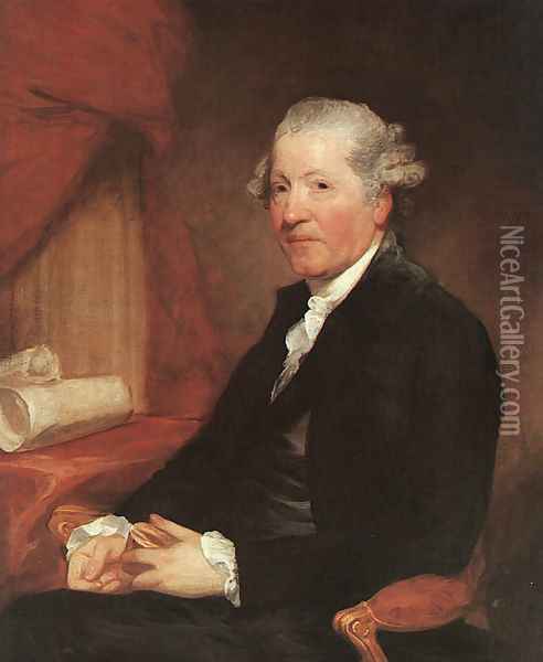 Portrait of Sir Joshua Reynolds 1784 Oil Painting - Gilbert Stuart