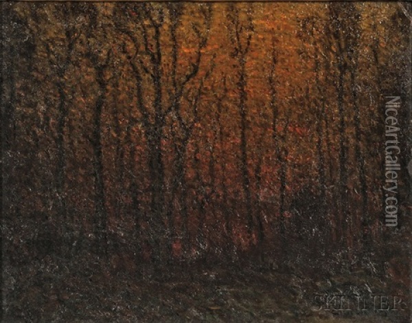 Nightfall Oil Painting - John Joseph Enneking