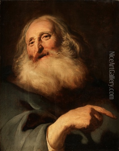 Older Man With Beard Oil Painting - Jacob Adriaensz de Backer