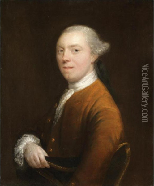 Various Properties
 

 
 
 

 
 Portrait Of Captain Sharpe Oil Painting - Thomas Gainsborough