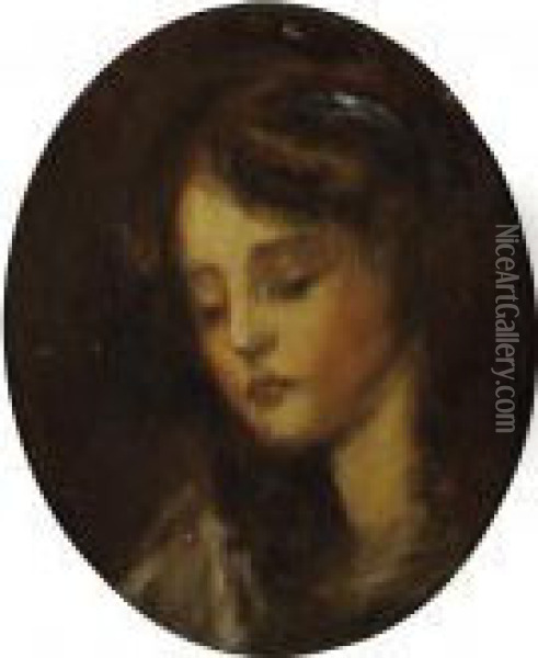 Portrait Of A Girl Oil Painting - Jean Baptiste Greuze