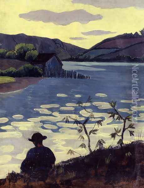 Fisherman on the Laita Oil Painting - Paul Serusier