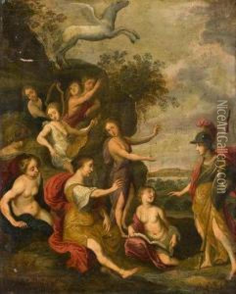 Apollon Et Les Muses Oil Painting - Jan van Neck