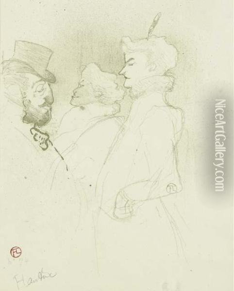 Pourquoi Pas?... Une Fois N'est Pas Coutume (d. 40; W. 30; Adr.45) Oil Painting - Henri De Toulouse-Lautrec