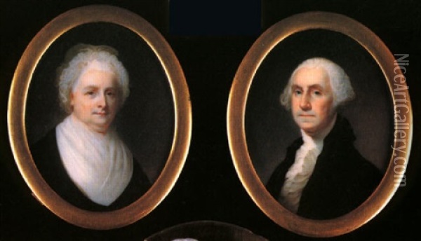 Portrait Of George Washington Oil Painting - Thomas Seir Cummings