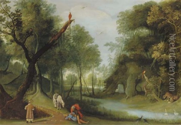 The Good Samaritan Oil Painting - Jasper van der Laanen