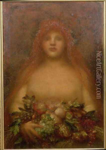 Earth, 1894-1895 Oil Painting - George Frederick Watts