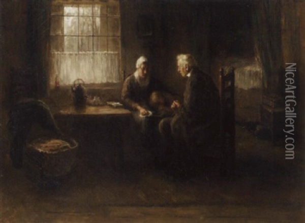 The Doctor's Visit Oil Painting - Bernard de Hoog
