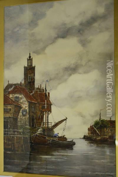 Enkhuyzen, 
Holland Oil Painting - Hermanus Jr. Koekkoek