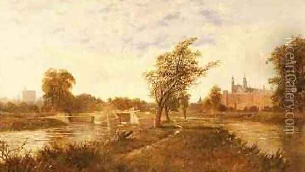 Eton from the Thames Oil Painting - Edward H. Niemann