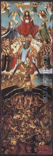 Last Judgment 1420-25 Oil Painting - Jan Van Eyck