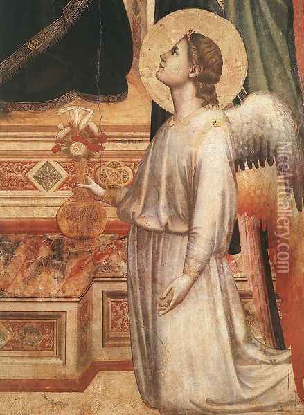 Ognissanti Madonna [detail: 2] (or Madonna in Maestà) Oil Painting - Giotto Di Bondone