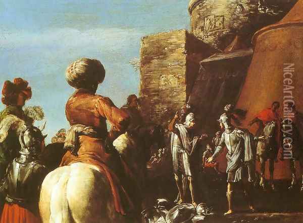 The Quarrel between Ajax and Odysseus Oil Painting - Leonaert Bramer