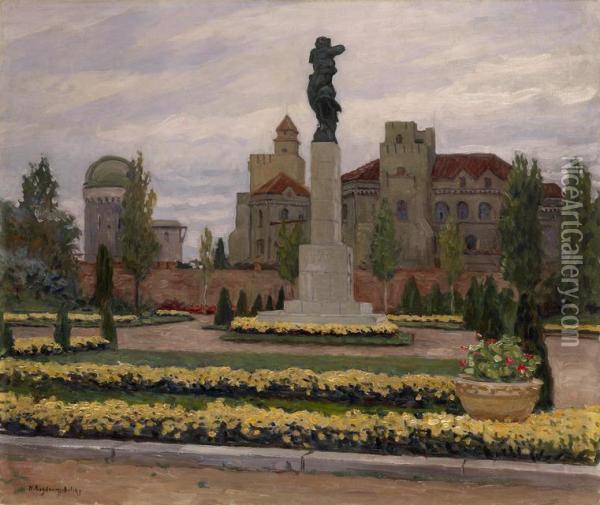 Monument To France In Belgrade Oil Painting - Nikolai Petrovich Bogdanov-Belsky
