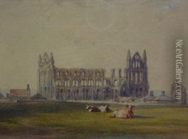 Whitby Abbey Oil Painting - George Weatherill