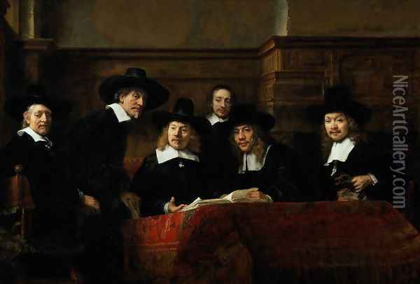 The Sampling Officials Oil Painting - Rembrandt Van Rijn