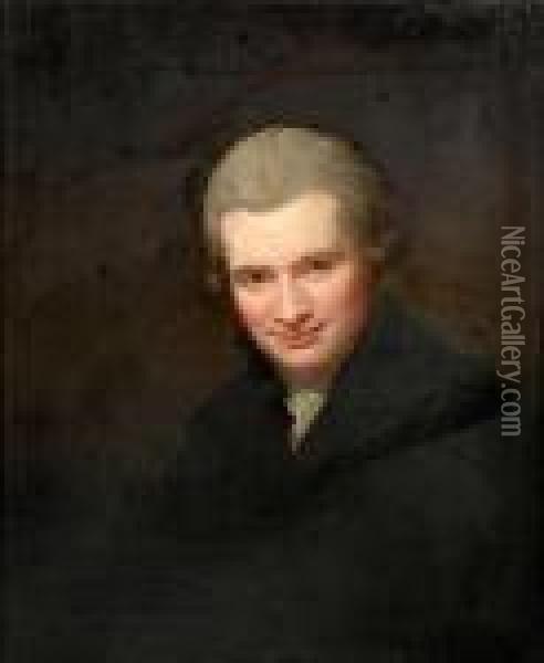 Self-portrait Of The Artist Oil Painting - George Romney