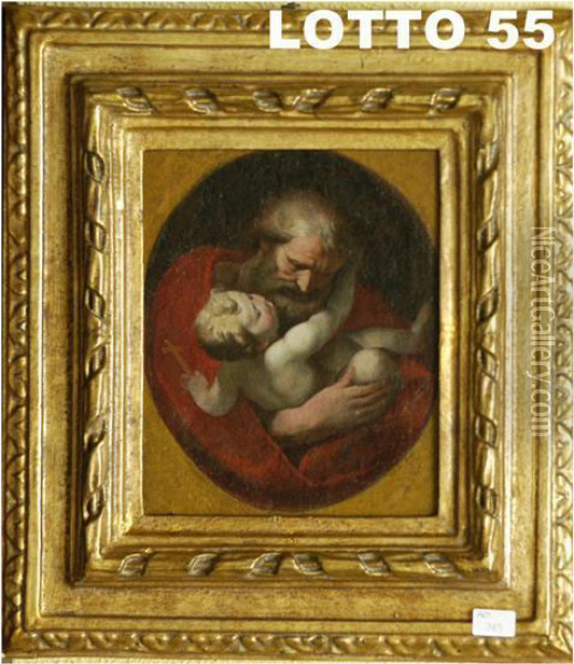 San Giuseppe E Il Bambino Gesu' Oil Painting - Giulio Cesare Procaccini