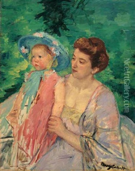 En Bateau, Le Bain Oil Painting - Mary Cassatt